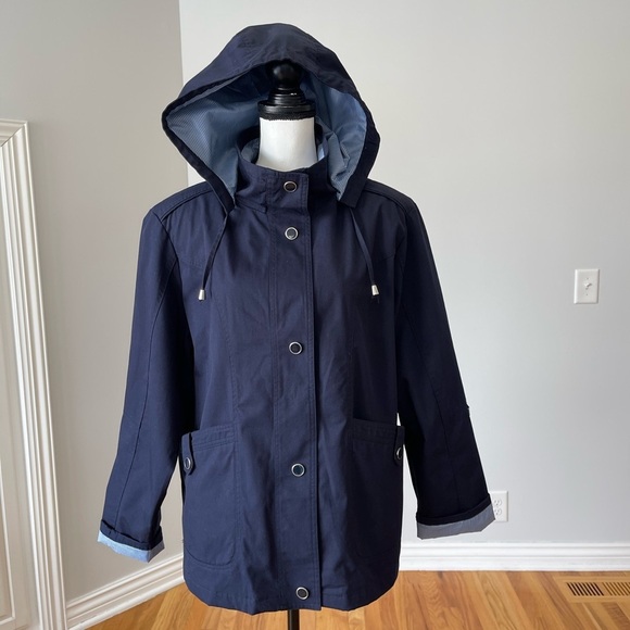 Mackintosh New England jacket with detachable hood all weather windy nautical - Picture 11 of 15